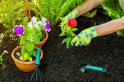 Community gardeners collaborating in Seven Kings